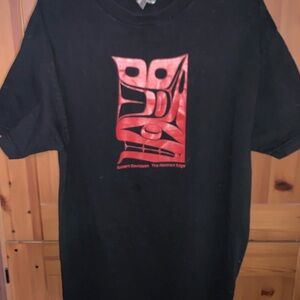 Black Graphic T-Shirt size L